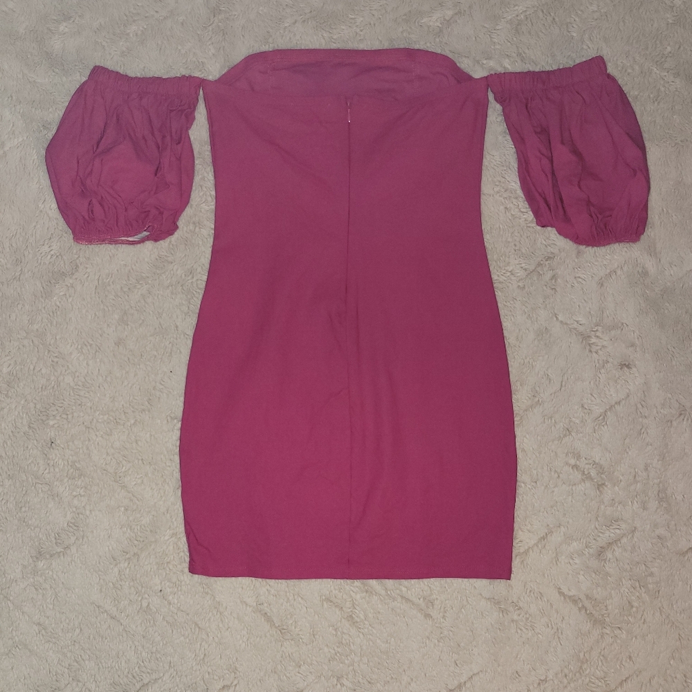 Blue Blush Hot Pink Bodycon Mini Dress - Picture 6 of 10